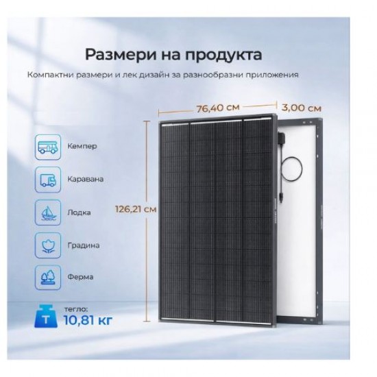 Соларен панел 200W N-Type ShadowFlux