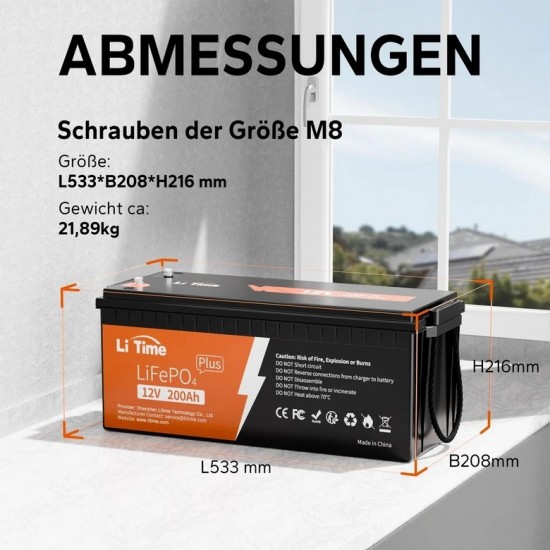LiTime 12V/200Ah Plus