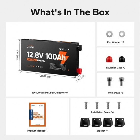 LiTime 12V 100Ah SLIM: Революция в съхранението на енергия